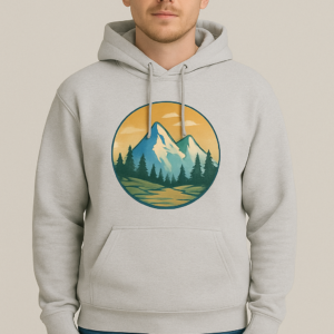 Кастомне худі з принтом спереду або ззаду